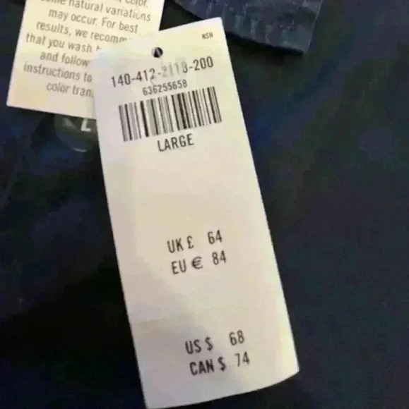 Women's Abercrombie & Fitch AF Navy Button Down Shirt Blouse Top $68 - Picture 5 of 8